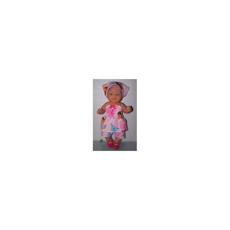 smokjurk setje dora roze vlinders baby born 43cm