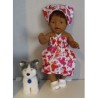 smokjurk setje roze vissen baby born 43cm