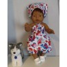 smokjurk setje rode vissen baby born 43cm