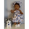 smokjurk setje blauwe vissen  baby born 43cm