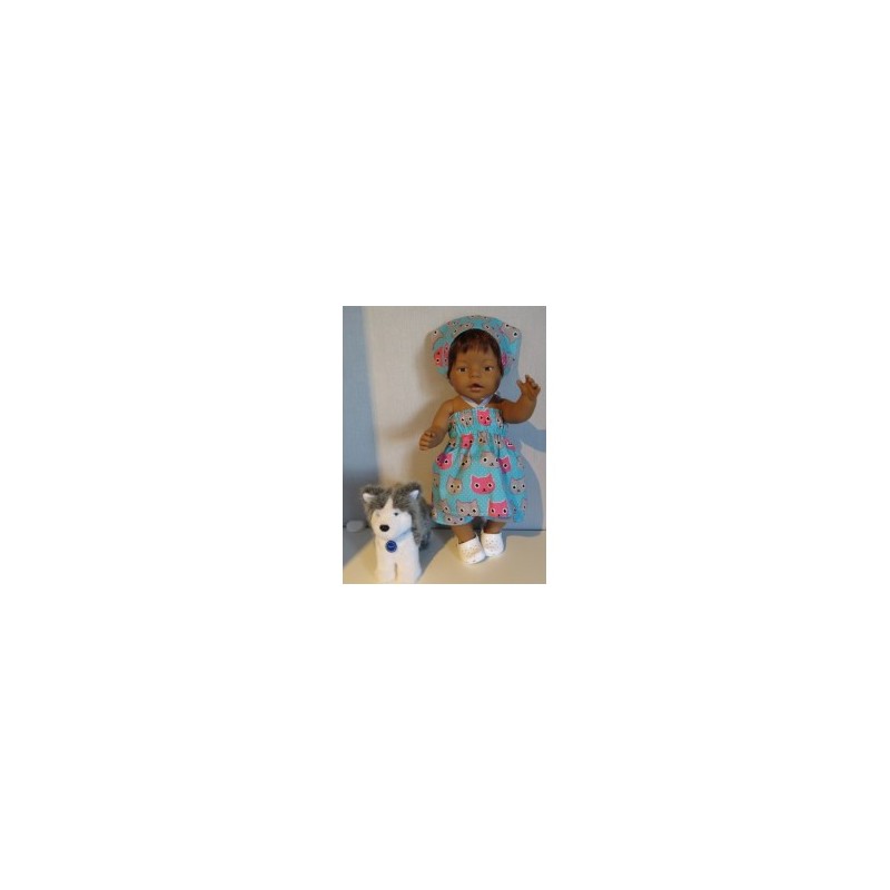 smokjurk setje mint katten baby born 43cm