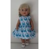 jurk mint vogels baby born 43cm