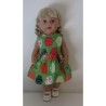 jurk groen baby born 43cm