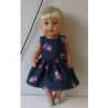 jurk donker blauw jet baby born 43cm