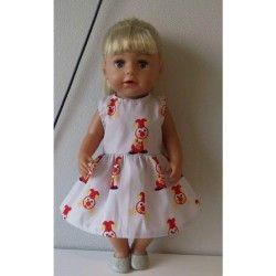 jurk grijs joki baby born 43cm