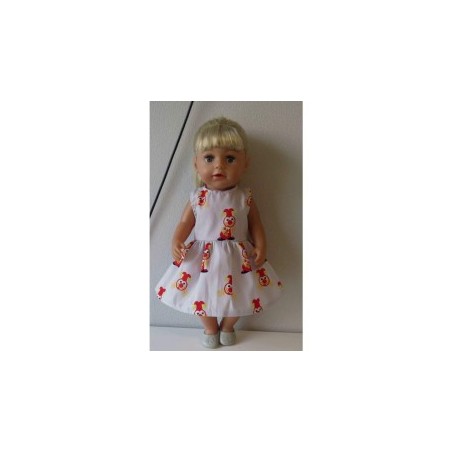 jurk grijs joki baby born 43cm