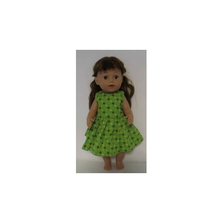 jurk groen sterren baby born 43cm