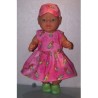 jurk roze pebbels baby born 43cm