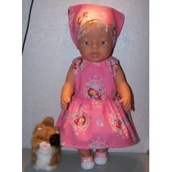jurk strawberry shortcake sweet tea roze baby born 43cm
