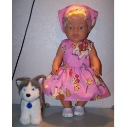 jurk dora paard baby born 43cm