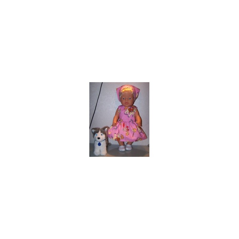 jurk dora paard baby born 43cm