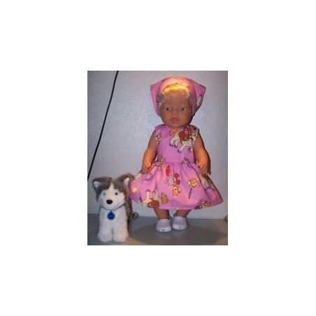 jurk dora paard baby born 43cm