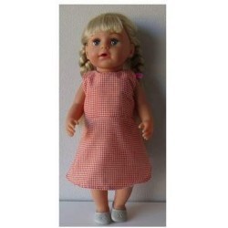jurk geruit baby born 43cm