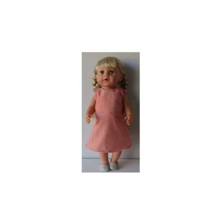 jurk geruit baby born 43cm