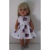 jurk wit met jet baby born 43cm
