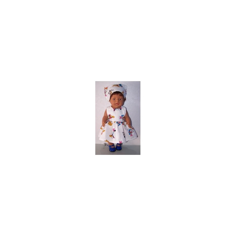 jurk wit disney baby born 43cm