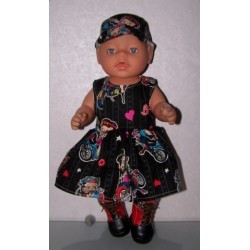 jurk betty boob baby born 43cm