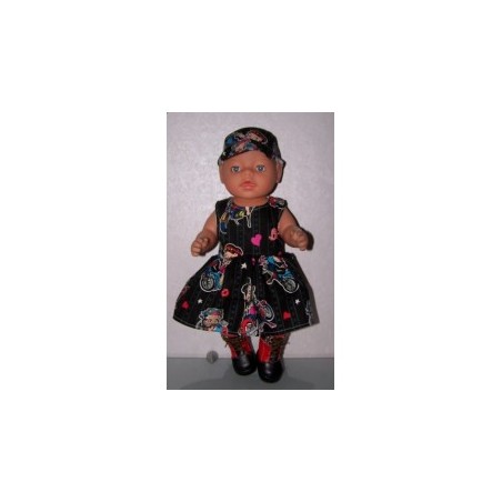 jurk betty boob baby born 43cm