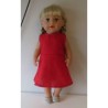 jurk rood broderie baby born 43cm