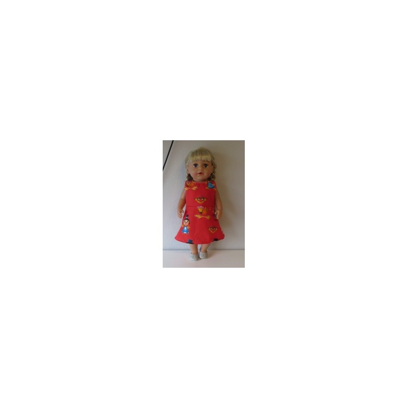 jurk rood joki baby born 43cm