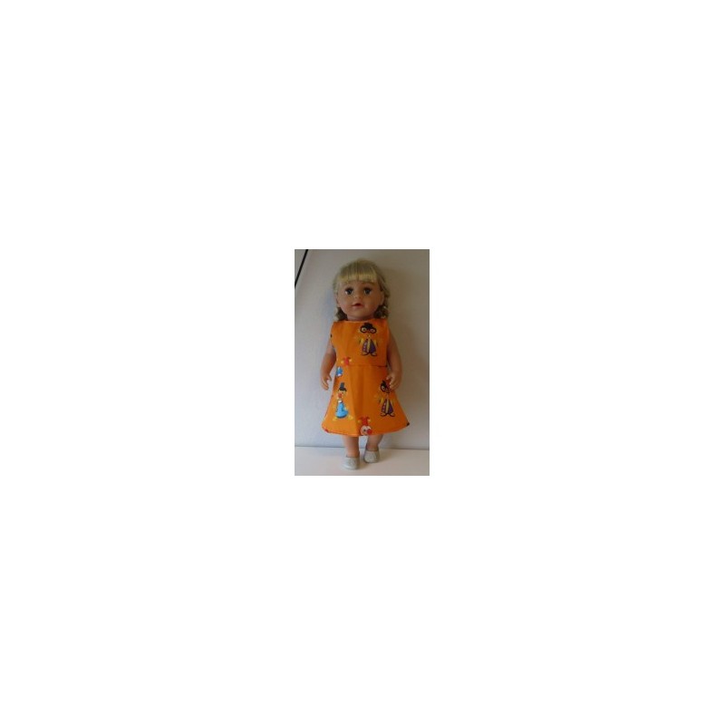jurk oranje joki baby born 43cm