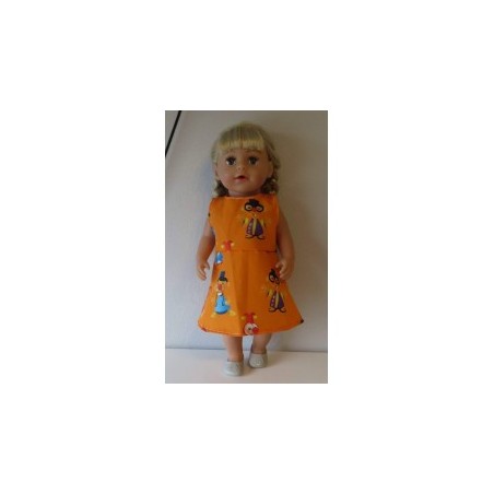 jurk oranje joki baby born 43cm