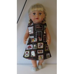 jurk kerst baby born 43cm