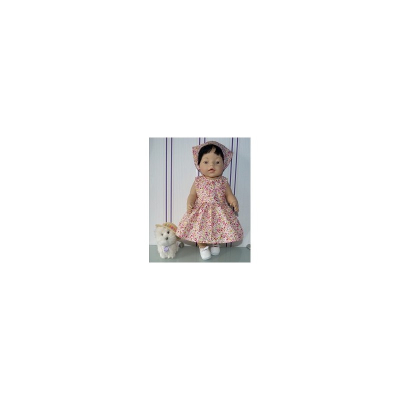 jurk gebloemd baby born 43cm