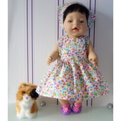 jurk hartjes baby born 43cm