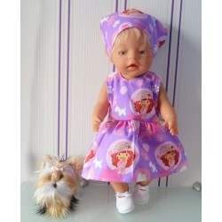 jurk strawberry shortcake hond baby born 43cm