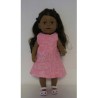 jurk roze slangen print baby born 43cm