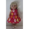 jurk rood baby born 43cm