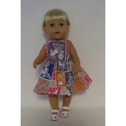 jurk hertje baby born 43cm
