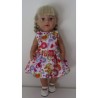 jurk wit met vlinders en bloemen baby born 43cm