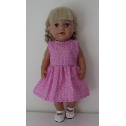jurk roze baby born 43cm