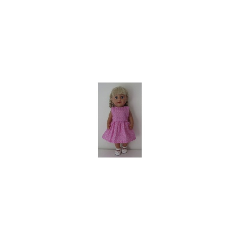 jurk roze baby born 43cm
