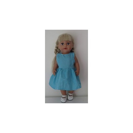 jurk mint gebloemd baby born 43cm