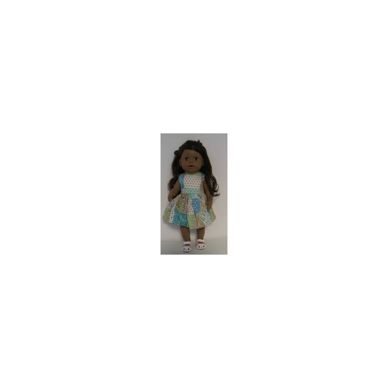 jurk bruin gekleurd baby born 43cm