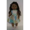 jurk bruin gekleurd baby born 43cm