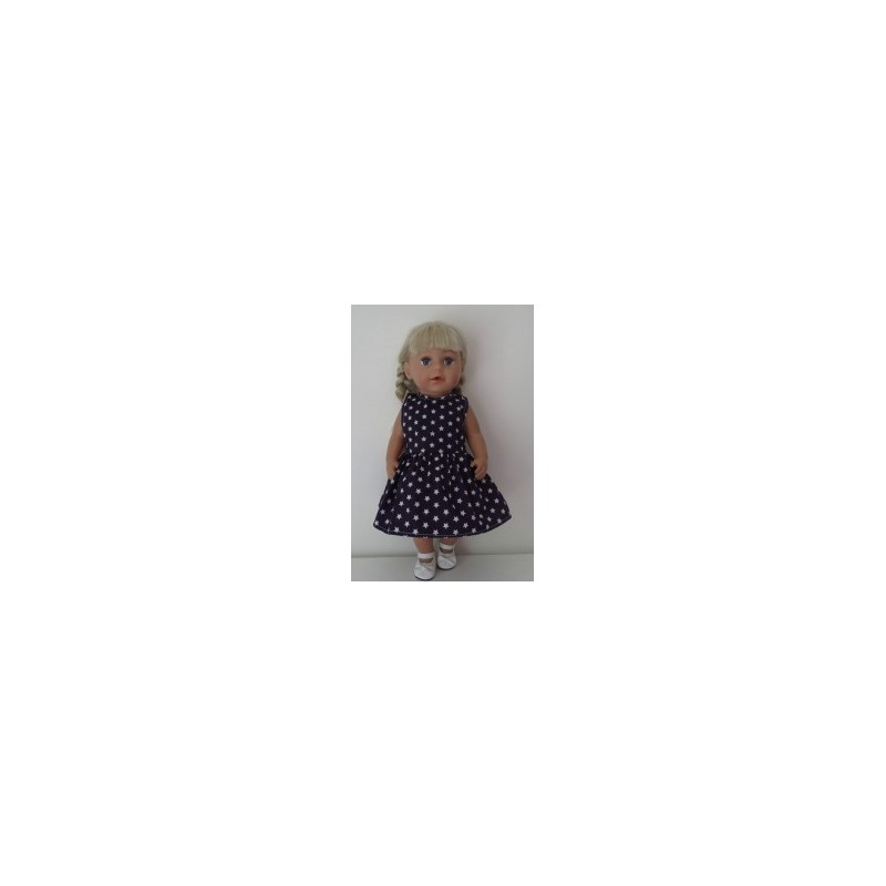 jurk paars met sterren baby born 43cm