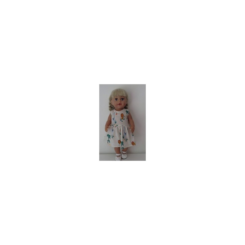 jurk leeuw baby born 43cm