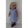 jurk blauw  baby born 43cm