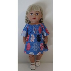 bootjurk blauw baby born 43cm