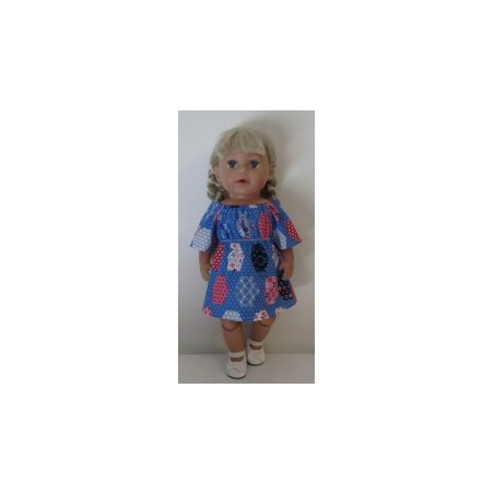 bootjurk blauw baby born 43cm