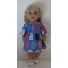 bootjurk blauw baby born 43cm