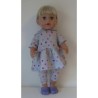 capuchonjurk setje grijs stippen baby born 43cm