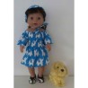bootjurk blauw olifanten baby born 43cm