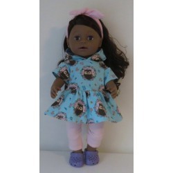 capuchonjurk setje blauw uilen baby born 43cm