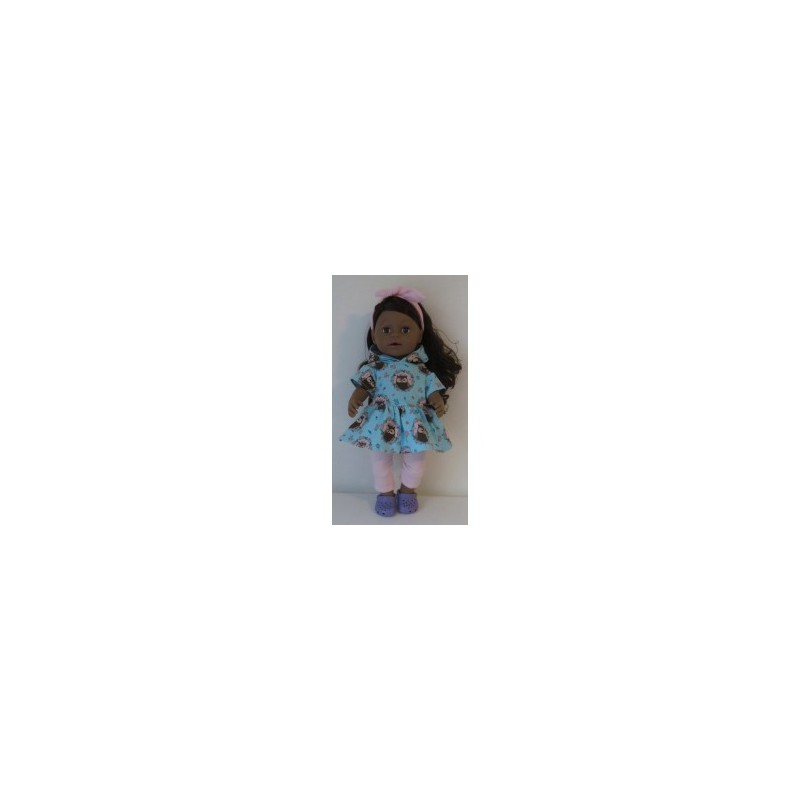 capuchonjurk setje blauw uilen baby born 43cm