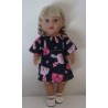 bootjurk donker blauw konijnen baby born 43cm
